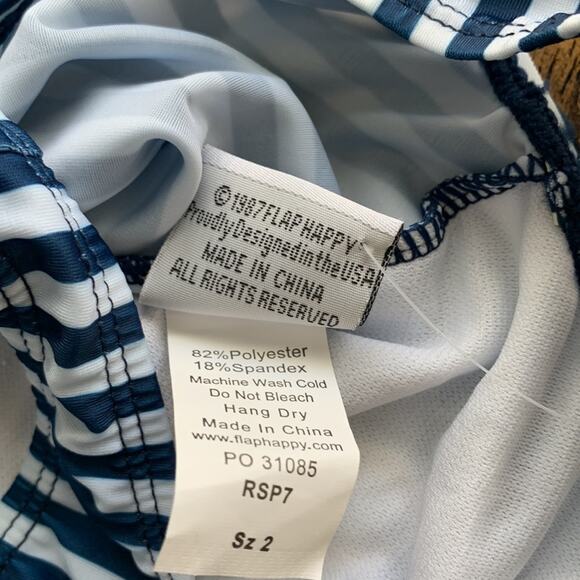 NWT Flap Happy Ruffle Baby Swim Suit Size 2 - Picture 3 of 7